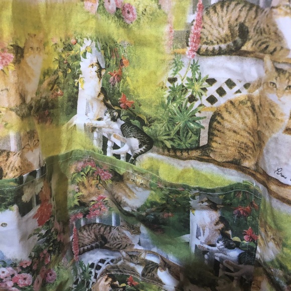 Vintage Cat Apron Safdie & Co cotton , 2 front pockets, pets at home collection - Picture 14 of 14